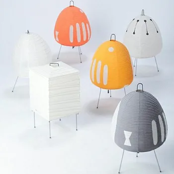 מעצב Akari Noguchi יונג פנס תאורה נייר אורז מנורת שולחן לחדר השינה ליד המיטה בבית המלון עיצוב יפני Cinnamoroll המנורה