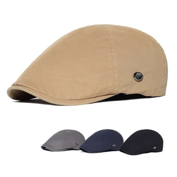 אופנה חדשה גברים כובע הברט כובע גולף נהיגה השמש שטוח מונית כתב קאפ