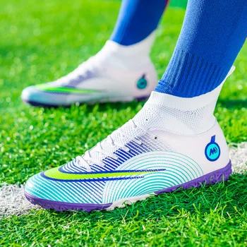 באיכות גבוהה נעלי כדורגל הרלנד נעלי כדורגל Futsal Chuteira קאמפו לנעלי גברים הכשרה נעלי ספורט Ourdoor נשים נעליים TF/FG