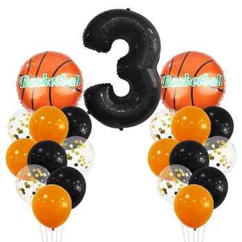 1Set כדורסל דיגיטלי רדיד אלומיניום בלון להגדיר 32Inch המספרים 1-9 בלונים עבור ילד יום ההולדת, חתונה, תינוק מקלחת קישוטים