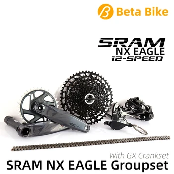 SRAM NX נשר 12-מהירות MTB Groupset 1x12 דאב קיט עם GX Crankset SX שרשרת אופניים ההדק Rear Derailleur קלטת מחלף