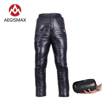 AEGISMAX יוניסקס 95% לבן סינטטי מכנסיים חיצוני קמפינג מכנסיים עמיד למים חמים סינטטי מכנסיים 800FP