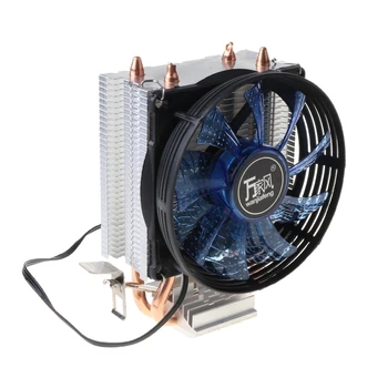 2022 חדש CPU Cooler Master 2 טהורה חום נחושת-צינורות מאוורר עם אור כחול מערכת קירור