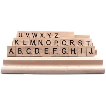 4PCS דומינו מגשי עץ מדפים מחזיקי אריחי המשחק סוגר מכתב השמה עיצוב מתלה עבור ילד בוגר הנגן Mahjong הסיטוניים