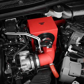 ביצועים אלומיניום אדום פטריות צריכת האוויר מסנן ערכת עבור הונדה Fit GK5 מנוע מערכת מיזוג אוויר
