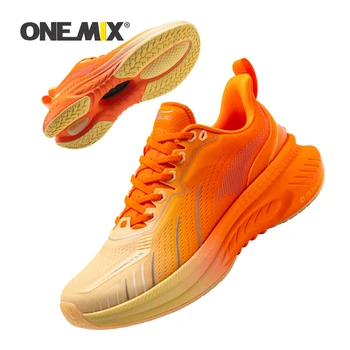 ONEMIX העליון החדש ריפוד נעלי ריצה עבור גבר אתלטי אימון נעלי ספורט חיצוני החלקה ללבוש עמיד נעלי ספורט לגברים