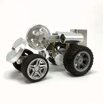 מנוע סטירלינג דגם של מכונית קיטור מכונית מיקרו גנרטור מיני מנוע Diy צעצועים חינוכיים