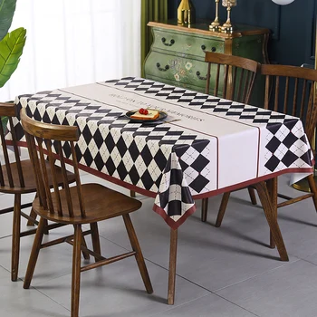 שולחן שטיח עמיד למים ושמן עמיד תה שולחן מפת שולחן מלבני רחיץ מפת בד דקורטיביים