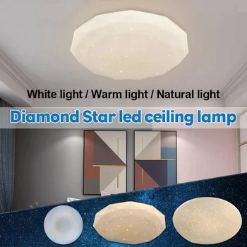 10/20inch גדול התקרה מנורות led עבור חדר השינה המטבח 16/24W מנורת תאורה עבור סלון עיצוב כוכבים בשמים LED