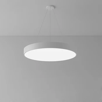 בקרת יישום חדש LED אולטרה עמיד שחור לבן הברק נברשת תאורה Haning מנורות השעיה Luminaire Lampen עבור המשרד.