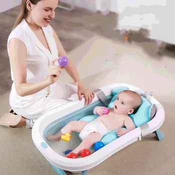 תינוק מקלחת, אמבטיות רב תכליתי מתקפל אמבטיה לילדים נייד Seatable פלסטיק ילדים התינוק באמבטיה WY72907