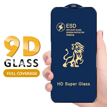 100pcs ESD פרימיום מסך מלא כיסוי נגד אבק אנטי סטטי HD Super זכוכית מחוסמת לאייפון 14 15 13 12 11 Pro Max X XR XS