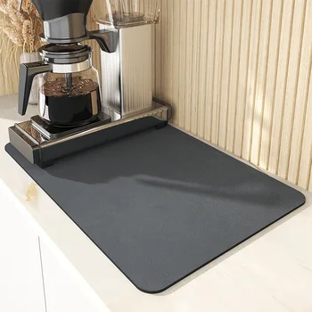 סופר סופג קפה מפית על שולחן האוכל במטבח ספיגה ניקוז מחצלת צלחת ייבוש השטיח יבש מהירה שירותים ניקוז משטח