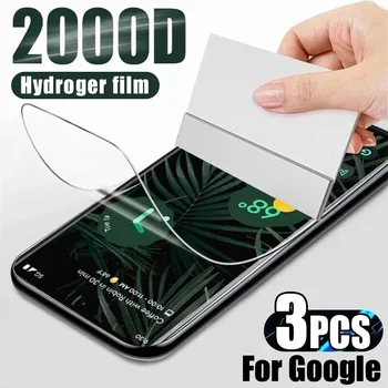 3PCS רך Hydrogel סרט Google פיקסל 7 Pro 5G מגן מסך זכוכית לא על גוגל Pixel7 Pixel7 Pro 5G