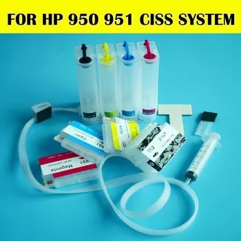 1 סט ריק 950/951 CISS עבור HP 8100 8600 8610 8620 מדפסות פלוטר עם קשת צ ' יפס HP950 HP951 Ciss