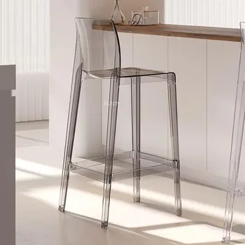 שקוף Office כיסאות הבר במטבח המסעדה גבוהה נורדי כסא בר מבטא מעצב מודרנית Tabourets דה רהיטים