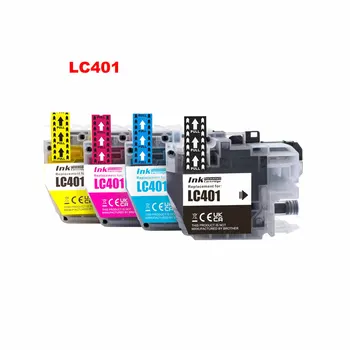LC401 LC401XL תואם מחסניות דיו עבור האח LC401 LC401XL MFC-J1010DW MFC-J1012DW MFC-J1170DW המדפסת