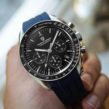 PAGANI עיצוב 2023 חדש Mens שעונים העליון יוקרה קוורץ שעונים לגברים אוטומטי תאריך מהירות הכרונוגרף ספיר מראה שעון היד