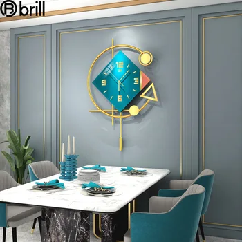 יצירתי יוקרה שעון קיר הסלון ברזל יצוק קיר שעון קיר שעונים עיצוב הבית מסעדת קישוט קיר רעיונות למתנה