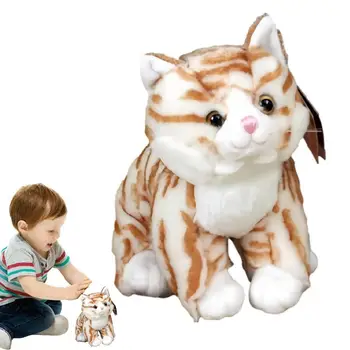 קטיפה רכה חתול יצירתי חתלתול חמוד מחבק צעצוע שאינו דוהה חתול חיות קטיפה בובה רב תכליתיים גדולים קצר קטיפה בובות לילדים