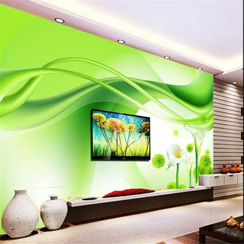 beibehang 100*100 סטריאוסקופית 3d פרח ירוק ציורי קיר אירופה הטלוויזיה רקע טפט חי בחדר השינה ציורי קיר משלוח חינם
