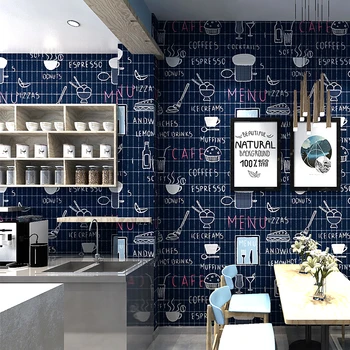 מודרני אישית בועה חנות תה רול טפט ויניל PVC וול נייר עבור לחם קפה קירות באינטרנט כוכב ציור הקיר המסמכים