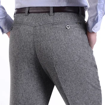 MRMT 2023 מותג האביב והקיץ של גברים מכנסיים דקים בגיל העמידה מזדמנים מכנסיים רפויים על זכר ישר גבוהה המותניים מכנסיים