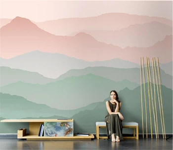 beibehang מותאם מופשט דיו צבע טפטים בסלון טלוויזיה רקע המסמכים דה parede 3D ציור קיר חיפוי קיר לעיצוב הבית