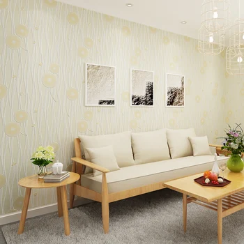 טפט בסגנון קוריאני שן הארי כפרי מודרני עבור חדר שינה חדר ילדים קירות הלא ארוג עם פסים קיר גליל נייר ציור קיר ורוד ירוק
