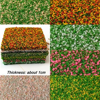 מיניאטורי Diy דשא בוש דגם ספוג חומר להכנת גינה חיצונית הרצפה/קיר בניין זירת פריסת דיורמה ערכות 3Pcs/Lot