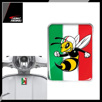 על וספה לוגו מדבקה בחזית התג כיסוי הדגל האיטלקי Mio צרעה 3D מדבקות מדבקה GTS GT ET PX