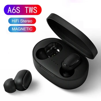 A6s חדש אוזניות אלחוטיות Bluetooth-דיבורית אישית תואמת נכון Wireless אוזניות עם מיקרופון סטריאו בס ספורט אוזניות עמיד למים