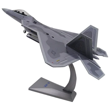 בקנה מידה 1/72 סגסוגת קרב F-22 של חיל האוויר האמריקאי מטוסי F22 Raptor מודל ילדים ילדים מתנה אוסף קישוט השולחן